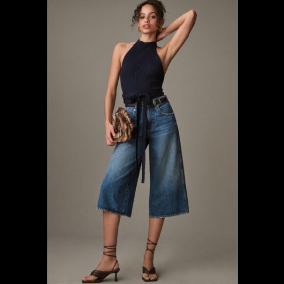 Brand New Maeve Halter Wrap Sweater Tank - Picture 5 of 6